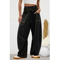 thumbnail image 4 of WEHUSE Womens Sweatpants Fall Baggy Wide Leg Sweatpant Straight Leg Sweat Pants, 4 of 7