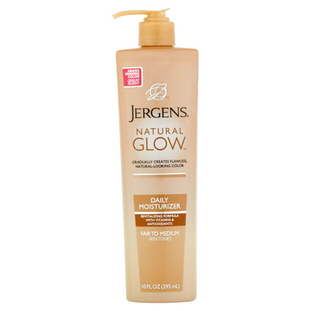 Jergens Natural Glow Daily Moisturizer, Fair to Medium, 10 (Best Tanning Moisturiser For Fair Skin)