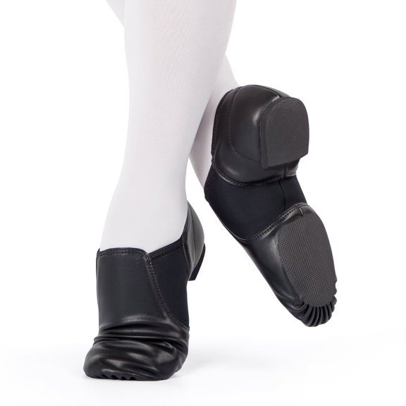 Girl's PU Leather Upper Slip-on Jazz Shoes Dance Shoes for Woman Man