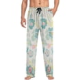 thumbnail image 4 of Watercolor Wildflowers Ghost Pajama Pants, Men's Lounge Pants Light with Drawstring and Pockets, Christmas New Year Birthday Father's Day Gifts, XX-Large, 4 of 7