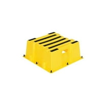 Vestil Manufacturing SPN-1-YL 1 Step Nestable Poly Step Stool, Yellow