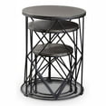 thumbnail image 4 of Furniture of America Nikova Contemporary Wood 3-Piece Nesting Tables in Black, 4 of 9