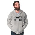 thumbnail image 5 of Octopi Day Math Geek Nerd Octopus Zip Up Hoodie Men's Women's Brisco Brands M, 5 of 6