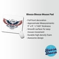 thumbnail image 2 of My Spirit Animal Patriotic American Bald Eagle Mouse Pad Low Profile Gaming Mat, 2 of 7