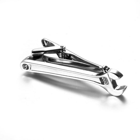 Wrench Shape Tie Clip Holder Clasp Bar Pin Mens Accessories