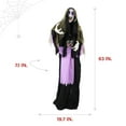 thumbnail image 3 of Haunted Hill Farm 5.25 ft Lifesize Animatronic Vampire Lady with Baby with Lights and Sound, Halloween Decoration, HHRPR-25FLSA, 3 of 22