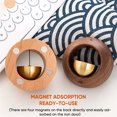 thumbnail image 4 of PATLOLLAV Dopamine Door Bell,Round Wooden Entry Alert Chime,Small Round Egg wind Chime Hanging Decoration Dopamine Creative Magnetic Decorations Doorbell for Home Office Shop, 4 of 5