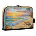 thumbnail image 2 of Vertical Pencil Case Pencil Bag Pencil Cases Large Capacity Storage Pencil Box Paintbrush Box Office Supplies Box Sunset Turtle, 2 of 7