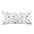 thumbnail image 3 of Haosy Satin Pillowcase for Hair and Skin Standard Cooling Silk Pillow Case with Envelope Closure Cute Cars and Triangles 20"x26", 3 of 9