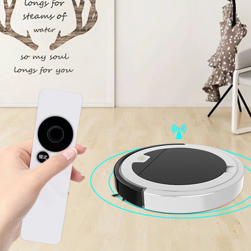 Super Thin Robot Vacuum Cleaner 1.57'' Auto Robotic Vacuums Wet/Dry Use Super Quiet with Cleaning Timer for Touch Contro