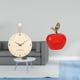 thumbnail image 2 of Reloj de pared,Reloj de pared decorativo para sala de estar,silencioso,Estatua,Escultura de fruta artificial,estatua y artesanía,Colección de figuras de cerámica para decoración del hogar, 2 of 8
