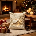 thumbnail image 3 of KFUIRDE Christmas-Printed Cushion Cover 18x18in, 3D Printed Sofa Pillow with Festive Christmas Theme, Decorative Cushion Case for Couch Living Room, Xmas Holiday Home Decor D, 3 of 5