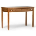 thumbnail image 1 of Pemberley Row Solid Wood Light Golden Brown Writing Desk Rectangular Rustic 48" Unassembled, 1 of 7