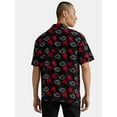 thumbnail image 3 of Naruto Men's and Big Men's Button Front Resort Shirt with Short Sleeves, Sizes S-3XL, 3 of 5