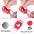 thumbnail image 5 of Bracelets LED Rouges, Lot de 2 Bandes Élastiques Clignotantes pour Adultes, 5 of 5