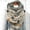 Khaki, variant on HuangHuanChen Scarf for Women Fashion Halloween Print Button Soft Wrap Casual Winter Warm Scarves Neck Warmer Shawl Wraps