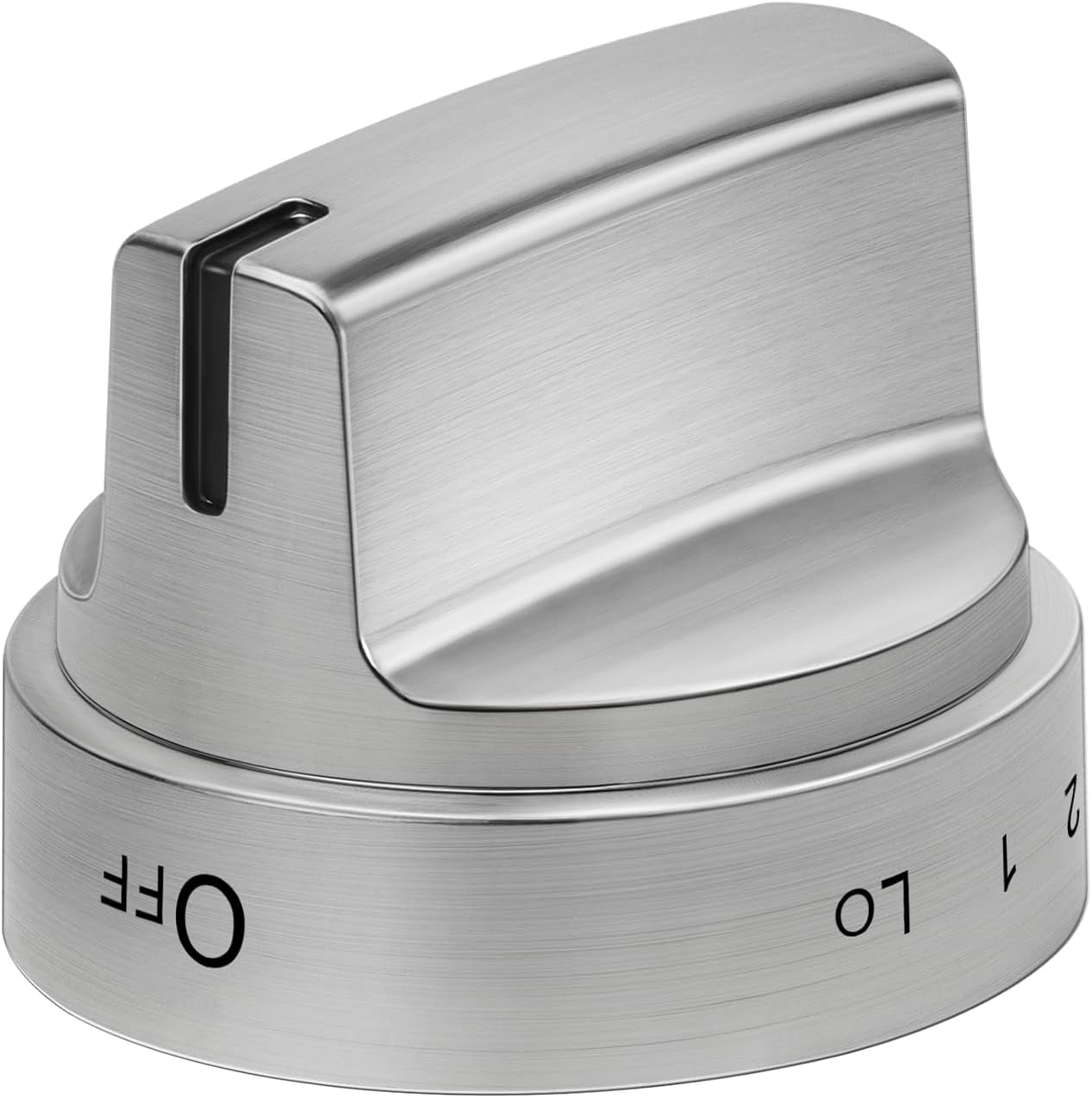 5 Pack Stainless Steel WB03x24818 Gas Stove Knob Replacement for ,PS11729081 AP5989029 Stainless Steel Stove Replacement Knobs,Compatible with ge Stove Knob（Not Universal）