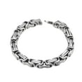 thumbnail image 1 of Pulsera de plata Europea y de titanio de acero Imperiales Cadena dominante de la cadena de quillas de los hombres de vuelta de la cadena Personalidad, 1 of 5