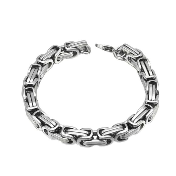 Pulsera de plata Europea y de titanio de acero Imperiales Cadena dominante de la cadena de quillas de los hombres de vuelta de la cadena Personalidad