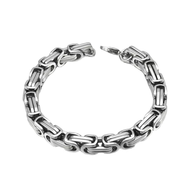 Pulsera de plata Europea y de titanio de acero Imperiales Cadena dominante de la cadena de quillas de los hombres de vuelta de la cadena Personalidad