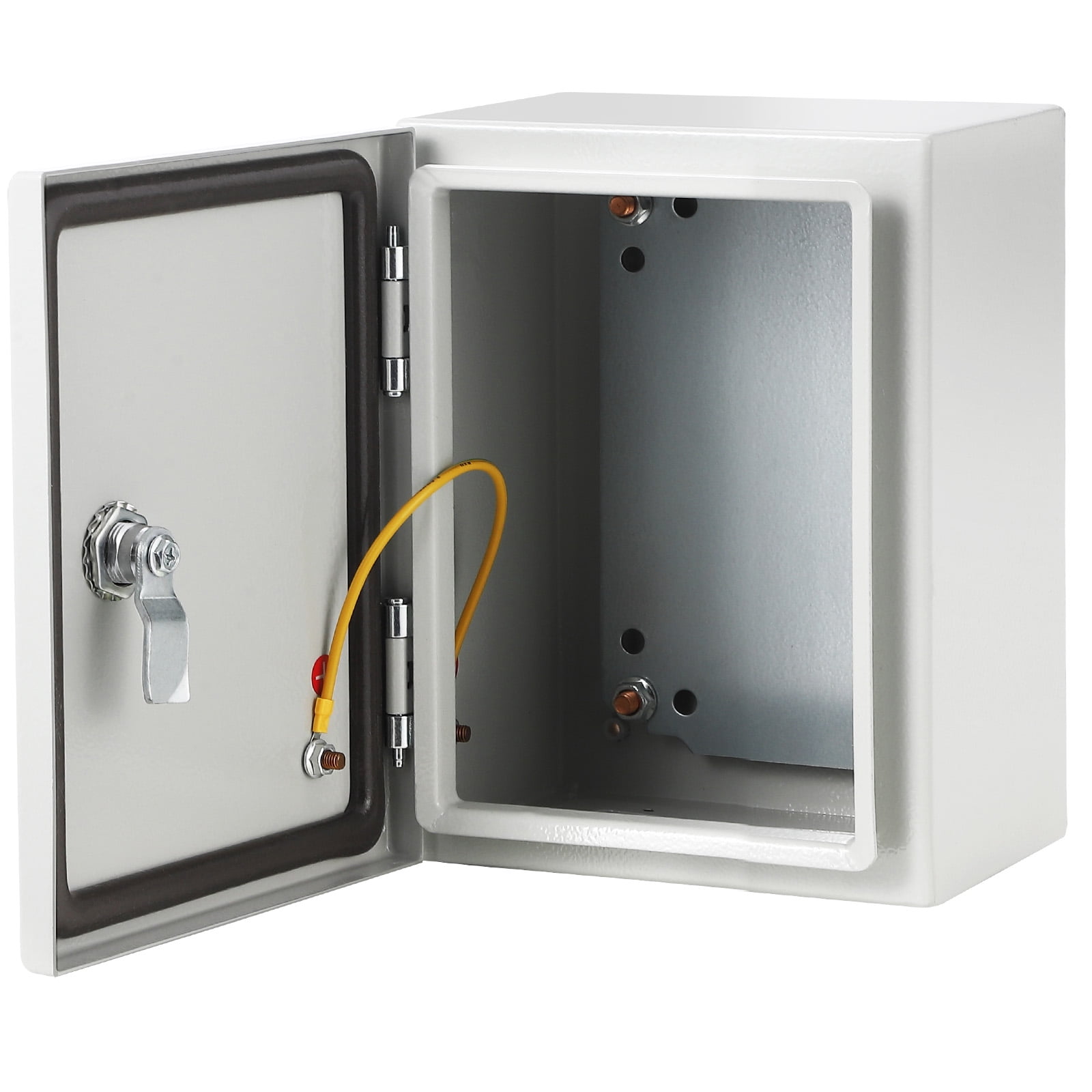 Accreate Steel Electrical Junction Box, NEMA Electrical Enclosure Box, Indoor&Outdoor Wall Mounted Waterproof&Dustproof Metal Box with Safety Locks and Mounting Plates