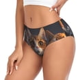 thumbnail image 2 of Fotbe Wide Eyed Cartoon Cats Calzones Estampados para Mujer – Ropa Interior de Algodón, Cómoda, Suave y Elástica-3X-Large, 2 of 6