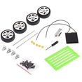 thumbnail image 3 of KEINXS 4pcs/Set Children DIY Assemble Solar Power Car Toy Kit Science Educational Gadget Hobby, 3 of 5