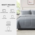 thumbnail image 3 of Mainstays All in One Reversible Comforter and Sheet Set, 7-Piece, Full, Gray, 3 of 13