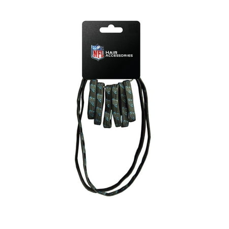 NFL Carolina Panthers Hair Accessory 6-Elastic Ponytail Bands and 2-Elastic H...
