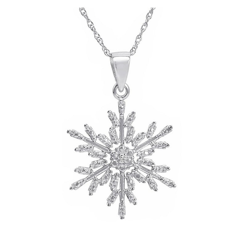 Snowflake necklace best sale walmart