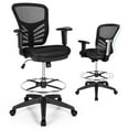 thumbnail image 1 of Patiojoy Chaise de Bureau Ergonomique avec Repose-Pieds Rétractable Dossier Haut Inclinable Chaise de Direction avec Appuie-Tête Réglable Noir, 1 of 10