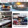 thumbnail image 2 of LED Strobe Light Bar Car Roof Top Beacon Amber Flashing Warning Work Lamp Amber White 47", 2 of 6