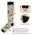 thumbnail image 3 of FORMRS Womens Knee High Socks Casual Long Thick Travel Daily Wear, 1 Pair, Whimsical Leaves, 3 of 6