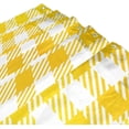 thumbnail image 3 of FREEAMG Buffalo Plaid Yellow Shower Curtain with Hooks, Waterproof Washable Fabric Shower Curtain for Bathroom Bathtub Decor, 60"x 72", 3 of 6