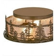thumbnail image 6 of Meyda Tiffany 26388 Tall Pines 2 Light 16" Wide Semi-Flush Ceiling Fixture - Copper, 6 of 7