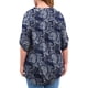 thumbnail image 3 of Tops de mujer Camisas de manga 3/4 con cuello en V Blusas de tallas grandes Top tipo túnica Fokelyi CZMR-ST266-15, 3 of 4