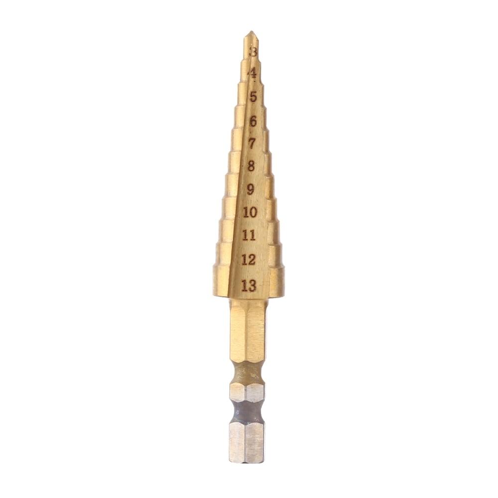 Cone Drill Bit, Step Drill Bit, Coated 