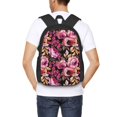 thumbnail image 4 of Fotbe Rose Flowers Pattern Student Backpack –School backpack Large Capacity Durable and Ergonomic Backpack with Laptop Compartment and Multiple Pockets, 4 of 6