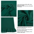 thumbnail image 3 of Vestido Recto De Manga Corta, Ligero, Suelto, Casual, Fluido, Mini Vestido De Cintura Alta, Con Volantes Amigables Con La Piel Para Fiestas, Compras En La Playa OTVIAP verde oscuro L, 3 of 6