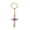 Purple, variant on Resin Cross Keychain, Flower Resin Crosses Keyring for Women, Key Ring Accessories Bag Charms