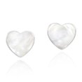 thumbnail image 1 of Romantic Hearts White Pearl Valentine Love .925 Sterling Silver Stud Earrings, 1 of 5