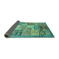thumbnail image 2 of Ahgly Company Indoor Rectangle Abstract Turquoise Blue Modern Area Rugs, 2' x 3', 2 of 4