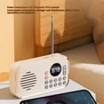 thumbnail image 5 of Portable Fm Radio Rechargeable Small Wireless Bluetooth Speaker Surround Stereo Sound Usb Vintage Radios Blue, 5 of 5