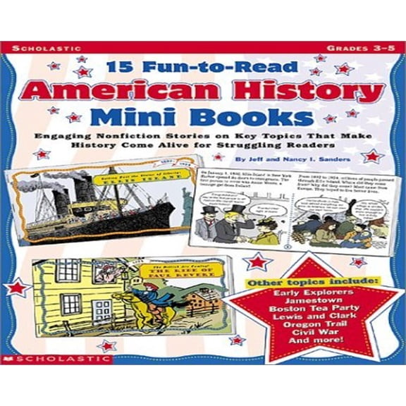 Pre-Owned 15 Fun-To-Read American History Mini-Books Paperback