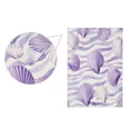 thumbnail image 2 of Purple Seashells Striped Garden Flag Double Sided 12 x 18 Inch Outside Yard Decoration Outdoor Flag, 2 of 6