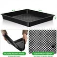 thumbnail image 4 of COSTYLE 5 Pack Seed Starter Trays Garden Plastic Growing Trays with Drain Holes Seedling Propagation Tray, 16.5 inch, Black, 4 of 4