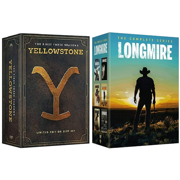 Yellowstone Season 1-3 and Longmire Complete Series DVD Best American Western Series Gift Box Set