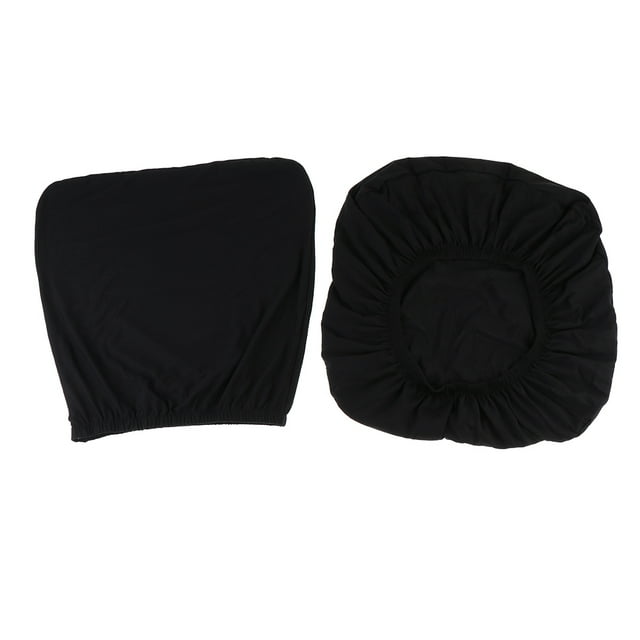 Protector Impermeable De Cubierta De Comedor Negro Para Mascotas, , Ancianos, Bodas, Fiestas A , Elástico, Limpia Baoblaze Cubierta de silla de comedor elástica