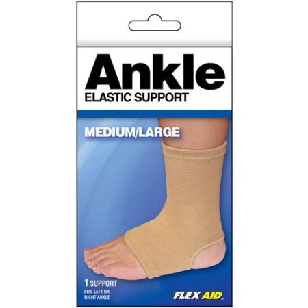(4 Pack) Flex Aid Elastic Ankle Support,