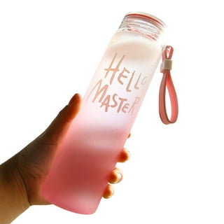 Frosted Glass Water Bottle For Fridge, For Anywhere